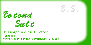 botond sult business card